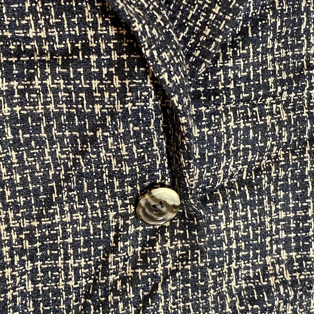 Vintage Bentley‎ Blazer Juniors 9/10 Blue Check Acrylic One Button Made USA 90s - Picture 10 of 16